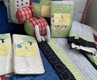 Pottery Barn Kids Farmpatch 6pc Crib Nursery Set Blanket Sham Sheets Animals