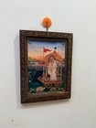 Vintage Goddess Dhumavati Photo Frame  Wooden Wall Decor Painted Frame - 9 X 12 