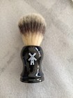 Professional Wet Shaving Soap Cream Lather Brush Black Faux Badger Black