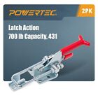 Powertec 20341 Heavy Duty Adjustable Latch-action U Bolt Self-lock Toggle Clamp