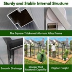 6x12 Ft Polycarbonate Greenhouse Walk-in Outdoor Greenhouse With Aluminum Frame
