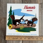 Vintage 1960 s Hamm s Beer Lakeside Plastics Tile Lake Scene   Beavers