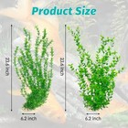 23  Tall Aquarium Plastic Plants - 2 Pack Soft Fish Tank Decor  Green   style B   
