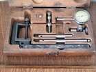 Starrett No  196 Jeweled Dial Indicator  001  W attachments   Wood Case Usa 