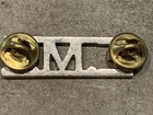 Silver Tone Letters Emt Emergency Medical Technician Lapel Pin 1-1 2   