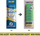 Twisted Hemp 4 Leaf Per Pack 15 Count Box 60 Rolling Papers  blue Banana 