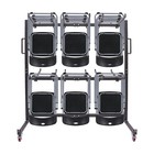 Folding Chair Rack Folding Table And Chair Cart Chair Rack With 4 Casters