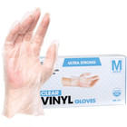 Forpro Disposable Vinyl Gloves  Clear  Industrial Grade  Powder-free  Latex-free
