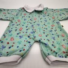 Build A Bear Green White Baby Sleeper Pjs Pajamas Teddy Sleep Clothes Outfit
