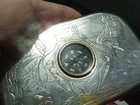 Rare 1890 s P  Lorillard   Co  Rose Leaf Chewing Tobacco Pocket Tin With Compass
