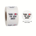 500pc Roll Thank You Paper Stickers - New