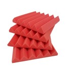 6pk Red 2inch Acoustic Foam Panel Tile Wall Home Studio Sound Proof 12x12x2
