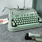 Hermes 3000 Typewriter Serviced W  Case Key Manual Brushes Excellent Vtg 1964     