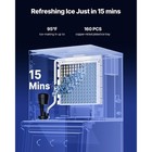 Uimoso Commercial Ice Maker Machine - Head 360 Lbs day Self-cleaning Ice Machine