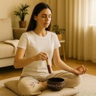 Hand Painted Tibetan Singing Bowl 7 Inch For Meditation Yoga Sound Therapy