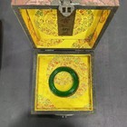 Imperial Green Jadeite Bangle With Box High Ice Vintage Jade Bracelet