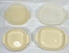 Vintage Rubbermaid Microwave Heatables Cookware Lot Of 5 W lids  061   063 