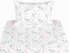 Unicorn Rainbow Ice-cream Cone Twin 100  Cotton 3 Pieces Sheet Set For Kids Girl