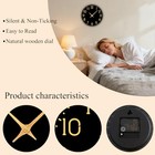 Wall Clock Battery Operated 8 Inch Silent Non Ticking Country 8inch Black