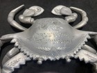 1904 World   s Fair St  Louis Metal Crab Ink Well   Glass Well Missing 
