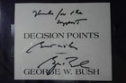 George W  Bush Autographed 4 5x5 5 Cut Psa Slabbed United States President