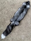 Real Ranch Fox 5  Fur Tanned Pelt Leather Red Silver Platinum Cross Hybrid