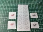 16 Pcs Vinyl Transfer Sticker 1cm Decal Ray Ban Logo For Glasses lens Decoration