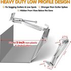 5  50 Pack Gutter Hangers  Heavy Duty Hidden Rain Gutter Brackets Fastener With