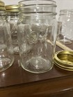 12 Vintage Kerr Self Sealing  Pint 16 Oz Mason Jelly Jam Jars W lids