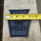 Vintage Pennsylvania Fire Police Keystone Felt Uniform Patch Pa