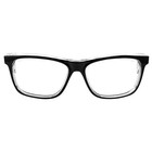 Global Vision Rxt Safety Glasses Rxable Black-clear Frames W clear Lenses