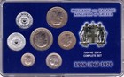 Greece Coins  Full Year 1968-1970 Set  Xf  Circulated  In Case