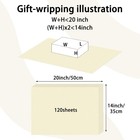 120 Sheets 20 x14  Tissue Paper For Gift Bags Wrapping  Art Tissue Paper Bulk Fo