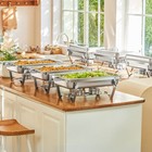 8 Packs 8qt Chafer Chafing Dish Buffet Set Bain Marie Bain Food Warmer