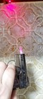 Pistol Shaped Gun Lighter Red Fire Laser  Chrome Metal  Cocking Hammer  Foldable