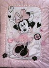Girls Minnie Mouse Pink Crib Toddler Bed Comforter Quilt 42 x 33 