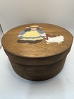 Vintage Antique Primitive Hand Painted Pantry sewing Box 
