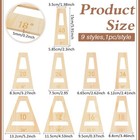 Benecreat 9pcs Segmented Bowl Wedgies  Almond White Trapezoidal Segmented   