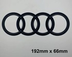 Front rear Adhesive 4ring Emblem For Audi A3 A4 A5 A6 S3 S4 S5 Tt R8 192mmx66mm