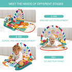 Baby Gyms Play Mats Musical Activity Center Baby Piano Gym Mat Tummy Time Padded