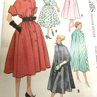 Vintage Sewing Pattern Mccalls Day Dress Coat   9130 Sz 12 Bust 30 Ff complete