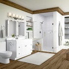 Savannah 4-piece Stainless Steel Bathroom Hardware In Polished Chrome And White