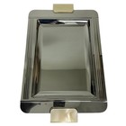 Couzon Stainless Steel Serving Tray - Greco Peach Large Vintage Made In France