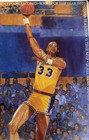 Gartlan Kareem Abdul-jabbar Signed The Record-setter Lithograph Lakers Hof  1989