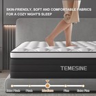 12 Inch Queen Mattress In A Box Hybrid Gel Memory Foam Pocket Spring Soft Plush