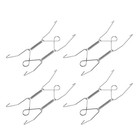 4 Pcs Invisible Spring Hook Decorative Plate Hangers For The Wall Display
