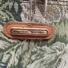 Vintage American Tourister Tapestry Oval Hard Side Train Case Make Up Carry On