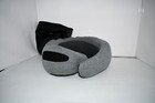Memory Foam Neck Pillow - 360   Neck Support Travel Pillow In Grey - Nwot