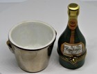 Limoges France Box - 2 Piece Brut Champagne Bottle   Bucket -grapes Clasp- Glass