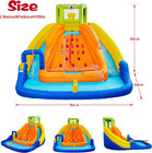 Inflatable Water Slide  Bounce House With Water Bucket  Deep Pool  Climbing Wall